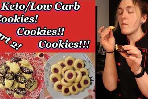 Keto/Low Carb Holiday Cookies-Almond & Gluten Free- Thumbprints and Italian Butter Cookies