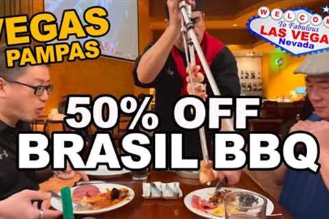 50% off Rodizio Churrascaria at Pampas Brazilian Steakhouse Grill. Miracle Mile Shops, Las Vegas