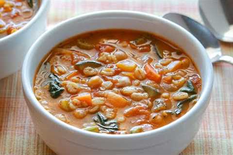 Easy Homemade Mediterranean Soup - Healthy Recipe