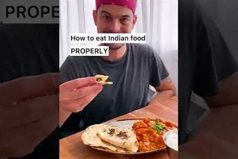 Do you eat INDIAN food with your hands?🤩♥️🥘|How to eat Indian food properly(throwback)|CHEFKOUDY