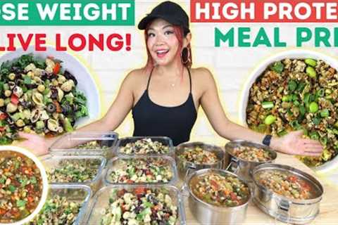 Cheap High Protein Meal Prep to LIVE LONG & LOSE WEIGHT (Blue Zone Diet Inspired Recipes)