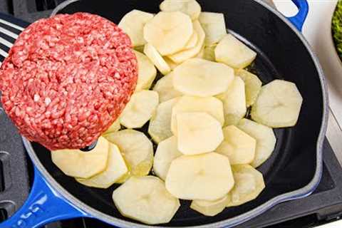 Potatoes and Ground beef! It''s so delicious that you want to cook it over and over again!