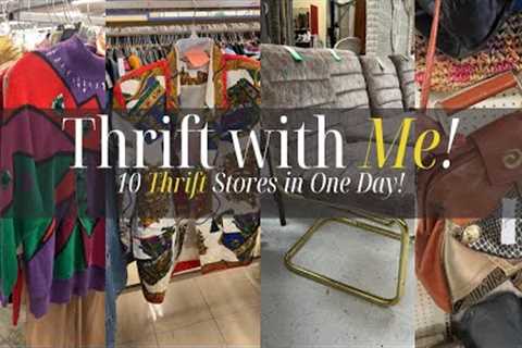 10 Thrift Stores in One Day | Thrift with Me | Alabama Thrifting | Dining Room Makeover