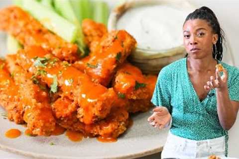 VEGAN BUFFALO WINGS | EXTRA CRISPY & SUPER SAUCY!