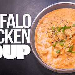 THE BEST BUFFALO CHICKEN SOUP RECIPE! | SAM THE COOKING GUY