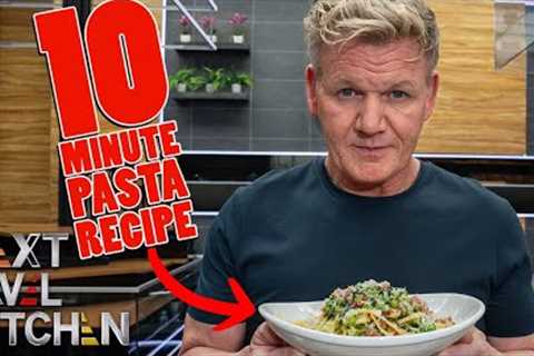 Gordon Ramsay Makes a Pasta Dish with Household Ingredients in Just 10 Minutes