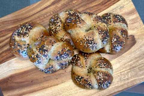 Black Sesame Potato Braided SD Milk Buns