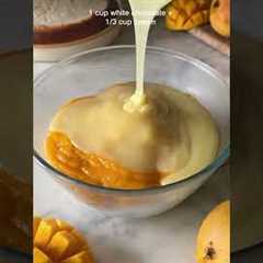 *EASIEST* MANGO MOUSSE CAKE AT HOME #shorts