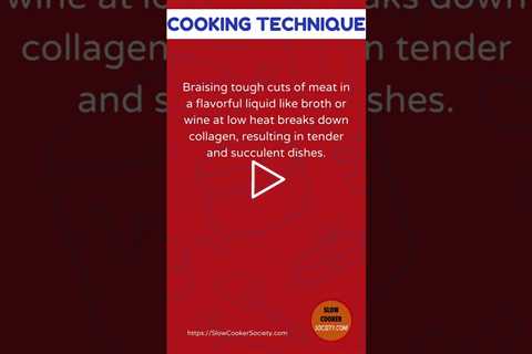 🍖 Tender Braising Technique