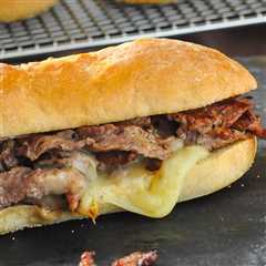 Homemade Philly Cheesesteak with recipe for the best rolls.