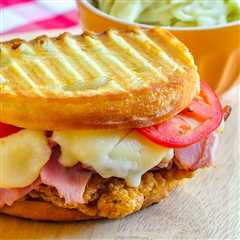 Fried Chicken Club Sandwich Panini