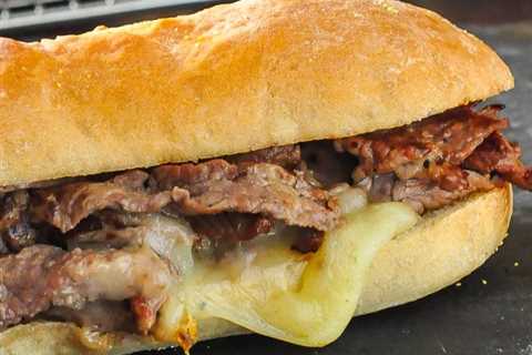 Homemade Philly Cheesesteak with recipe for the best rolls.