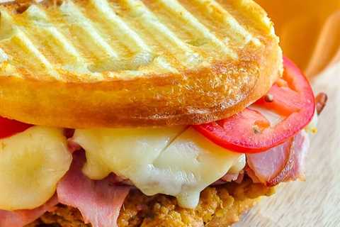 Fried Chicken Club Sandwich Panini