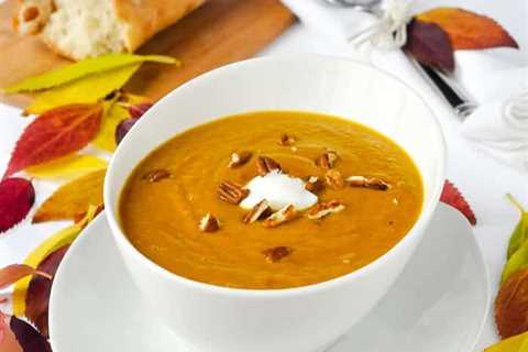 Sweet Potato Soup – with a touch of maple.