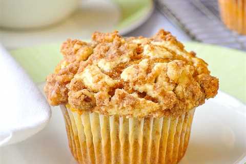 Pumpkin Cream Cheese Walnut Streusel Muffins