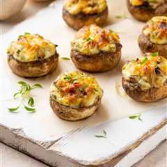 Grilled Jalapeno Popper Mushrooms