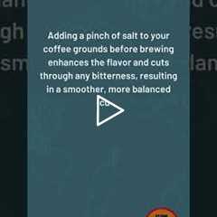 Coffee Flavor Enhancement: Salt Secret ☕🧂