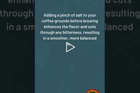 Coffee Flavor Enhancement: Salt Secret ☕🧂