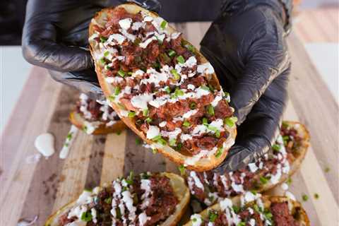 Grilled Cheesesteak Potato Skins