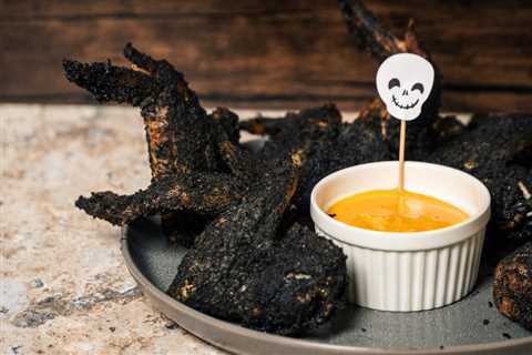 Spooky Smoked Bat Wings for Halloween