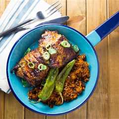 Grilled Citrus Chicken Thighs on the Big Green Egg